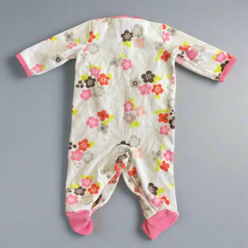 6 Months Infants Floral Footies